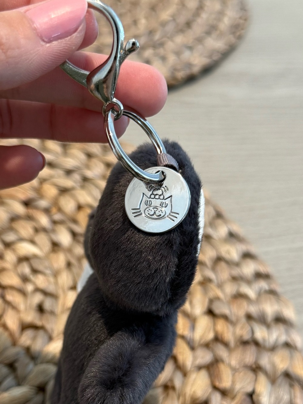 Jellycat Skeleton Bob Bag Charm Keychain - Picture 4 of 5